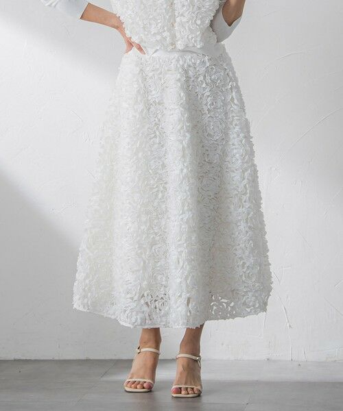 Viaggio Blu / ビアッジョブルー ミニ・ひざ丈スカート | フラワーチュールスカート | 詳細1