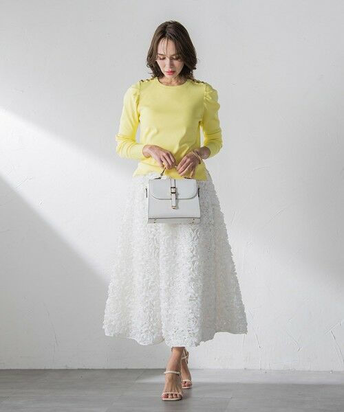 Viaggio Blu / ビアッジョブルー ミニ・ひざ丈スカート | フラワーチュールスカート | 詳細11