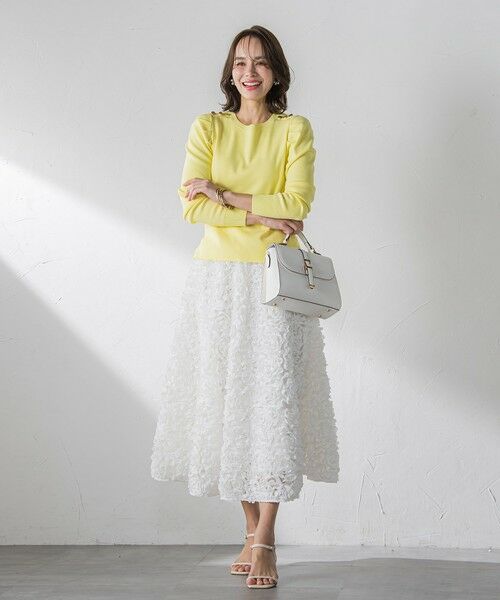 Viaggio Blu / ビアッジョブルー ミニ・ひざ丈スカート | フラワーチュールスカート | 詳細12