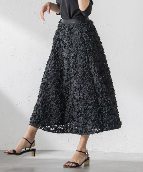 Viaggio Blu / ビアッジョブルー ミニ・ひざ丈スカート | フラワーチュールスカート | 詳細15