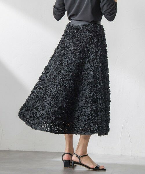 Viaggio Blu / ビアッジョブルー ミニ・ひざ丈スカート | フラワーチュールスカート | 詳細16