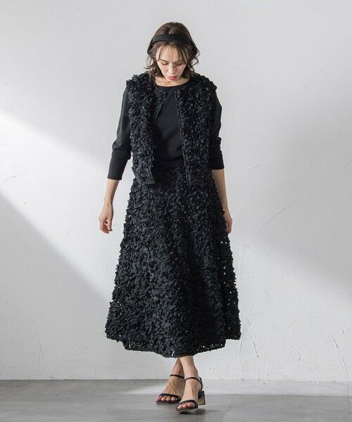 Viaggio Blu / ビアッジョブルー ミニ・ひざ丈スカート | フラワーチュールスカート | 詳細20