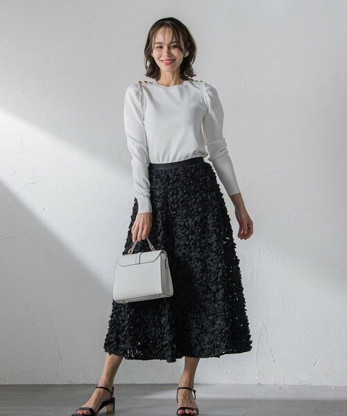 Viaggio Blu / ビアッジョブルー ミニ・ひざ丈スカート | フラワーチュールスカート | 詳細23