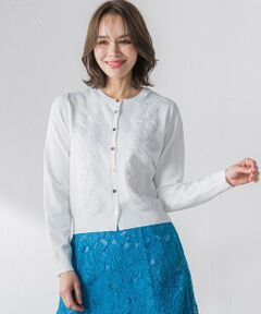 Viaggio Blu / ビアッジョブルー カーディガン・ボレロ | 【WEB限定&一部店舗】レースニットカーディガン≪手洗い可能≫