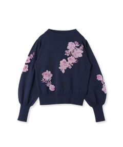 Viaggio Blu / ビアッジョブルー ニット・セーター | 【WEB限定&一部店舗】フラワー刺繍ニット≪手洗い可能≫