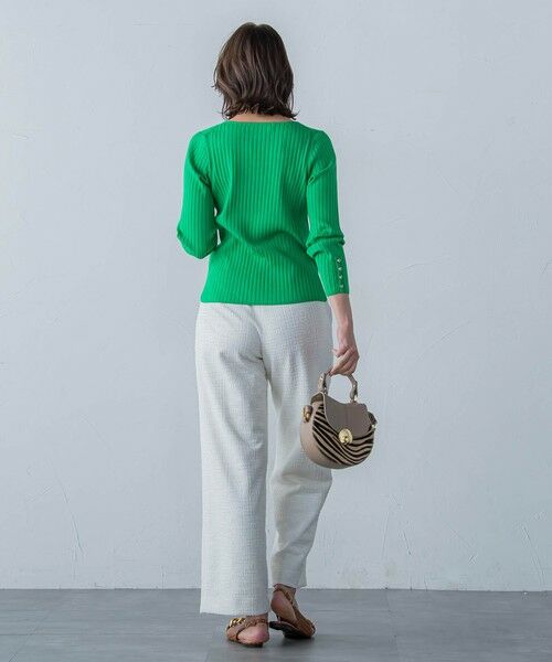 Viaggio Blu / ビアッジョブルー ニット・セーター | ワイドリブ袖ビジュープルオーバー≪手洗い可能≫ | 詳細26