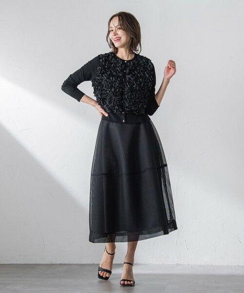 Viaggio Blu / ビアッジョブルー ミニ・ひざ丈スカート | ダンボールフレアスカート≪洗濯機で洗える≫ | 詳細19