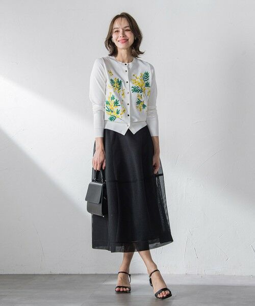 Viaggio Blu / ビアッジョブルー ミニ・ひざ丈スカート | ダンボールフレアスカート≪洗濯機で洗える≫ | 詳細23