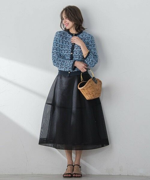 Viaggio Blu / ビアッジョブルー ミニ・ひざ丈スカート | ダンボールフレアスカート≪洗濯機で洗える≫ | 詳細4