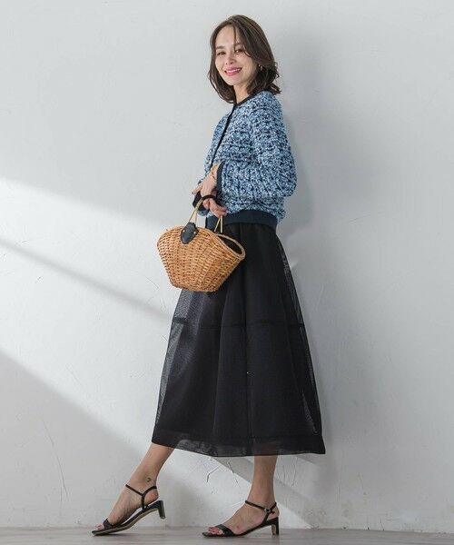 Viaggio Blu / ビアッジョブルー ミニ・ひざ丈スカート | ダンボールフレアスカート≪洗濯機で洗える≫ | 詳細5