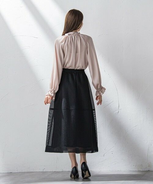 Viaggio Blu / ビアッジョブルー ミニ・ひざ丈スカート | ダンボールフレアスカート≪洗濯機で洗える≫ | 詳細7