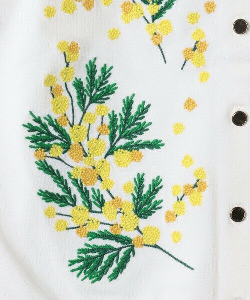 Viaggio Blu / ビアッジョブルー カーディガン・ボレロ | ミモザ刺繍カーディガン≪手洗い可能≫ | 詳細14