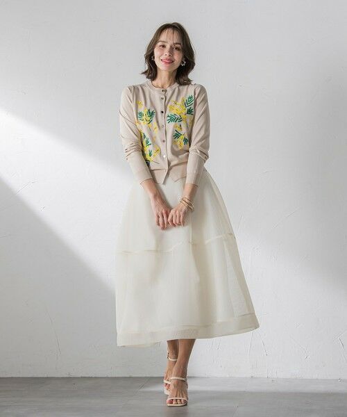 Viaggio Blu / ビアッジョブルー カーディガン・ボレロ | ミモザ刺繍カーディガン≪手洗い可能≫ | 詳細21