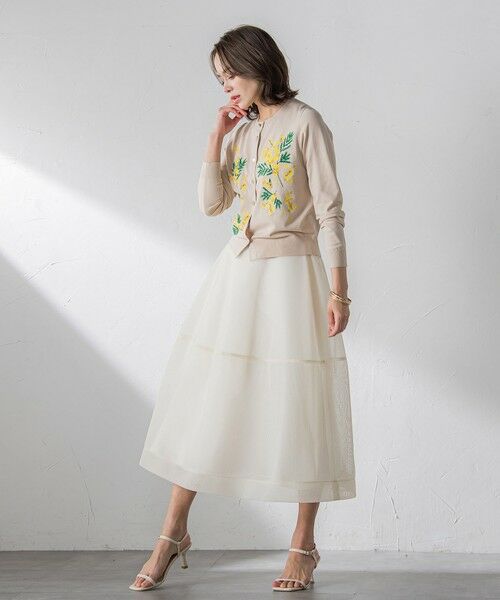 Viaggio Blu / ビアッジョブルー カーディガン・ボレロ | ミモザ刺繍カーディガン≪手洗い可能≫ | 詳細22