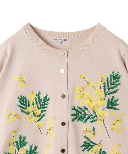 Viaggio Blu / ビアッジョブルー カーディガン・ボレロ | ミモザ刺繍カーディガン≪手洗い可能≫ | 詳細24