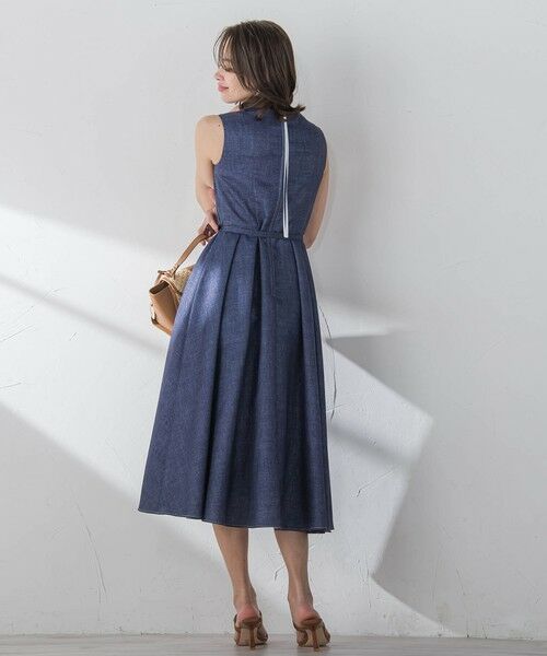 Viaggio Blu / ビアッジョブルー ロング・マキシ丈ワンピース | ラメデニムワンピース≪手洗い可能≫ | 詳細6