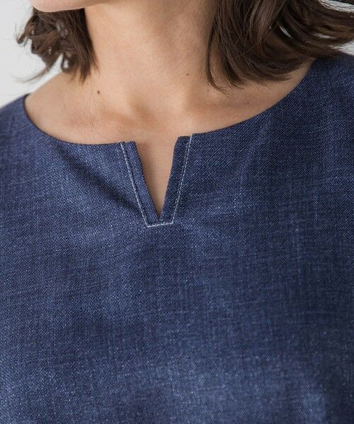 Viaggio Blu / ビアッジョブルー ロング・マキシ丈ワンピース | ラメデニムワンピース≪手洗い可能≫ | 詳細9