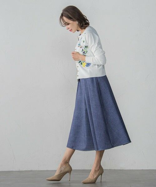 Viaggio Blu / ビアッジョブルー ロング・マキシ丈ワンピース | ラメデニムワンピース≪手洗い可能≫ | 詳細12