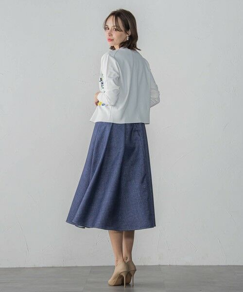 Viaggio Blu / ビアッジョブルー ロング・マキシ丈ワンピース | ラメデニムワンピース≪手洗い可能≫ | 詳細13