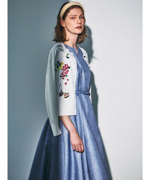 Viaggio Blu / ビアッジョブルー ロング・マキシ丈ワンピース | ラメデニムワンピース≪手洗い可能≫ | 詳細16