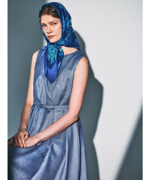 Viaggio Blu / ビアッジョブルー ロング・マキシ丈ワンピース | ラメデニムワンピース≪手洗い可能≫ | 詳細17