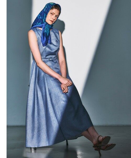 Viaggio Blu / ビアッジョブルー ロング・マキシ丈ワンピース | ラメデニムワンピース≪手洗い可能≫ | 詳細18