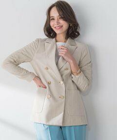 Viaggio Blu / ビアッジョブルー テーラードジャケット | リネティーダブルジャケット≪手洗い可能≫