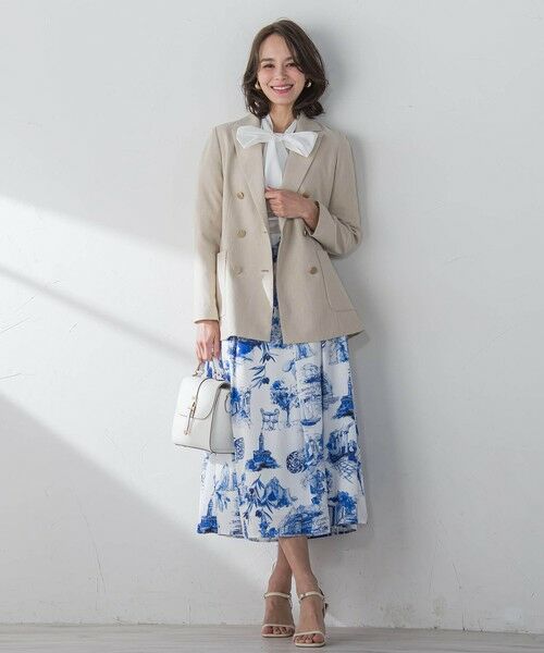 Viaggio Blu / ビアッジョブルー テーラードジャケット | リネティーダブルジャケット≪手洗い可能≫ | 詳細10