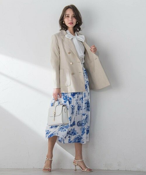 Viaggio Blu / ビアッジョブルー テーラードジャケット | リネティーダブルジャケット≪手洗い可能≫ | 詳細11