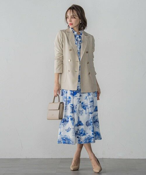 Viaggio Blu / ビアッジョブルー テーラードジャケット | リネティーダブルジャケット≪手洗い可能≫ | 詳細12