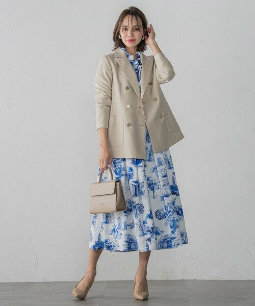 Viaggio Blu / ビアッジョブルー テーラードジャケット | リネティーダブルジャケット≪手洗い可能≫ | 詳細15