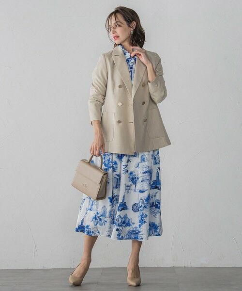 Viaggio Blu / ビアッジョブルー テーラードジャケット | リネティーダブルジャケット≪手洗い可能≫ | 詳細16