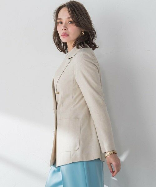 Viaggio Blu / ビアッジョブルー テーラードジャケット | リネティーダブルジャケット≪手洗い可能≫ | 詳細3