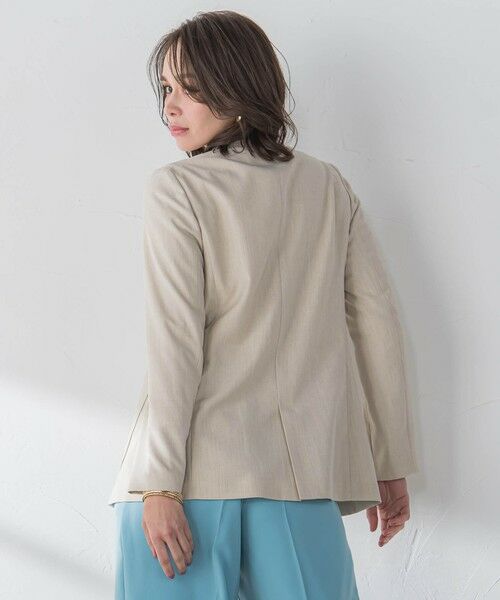 Viaggio Blu / ビアッジョブルー テーラードジャケット | リネティーダブルジャケット≪手洗い可能≫ | 詳細4