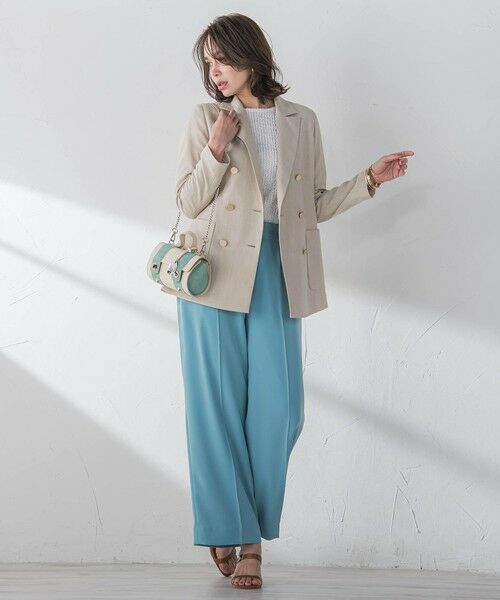 Viaggio Blu / ビアッジョブルー テーラードジャケット | リネティーダブルジャケット≪手洗い可能≫ | 詳細9