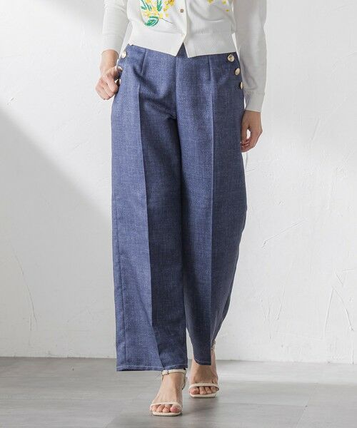 Viaggio Blu / ビアッジョブルー その他パンツ | ラメデニムプリントワイドパンツ≪手洗い可能≫ | 詳細2