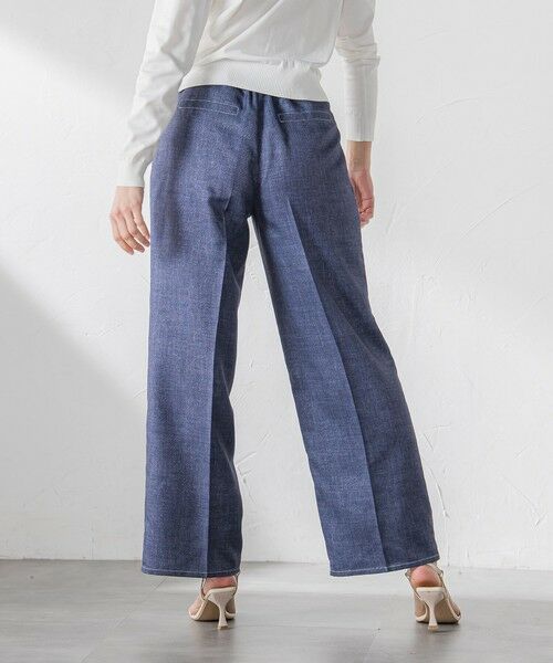 Viaggio Blu / ビアッジョブルー その他パンツ | ラメデニムプリントワイドパンツ≪手洗い可能≫ | 詳細4