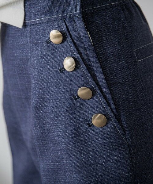 Viaggio Blu / ビアッジョブルー その他パンツ | ラメデニムプリントワイドパンツ≪手洗い可能≫ | 詳細5