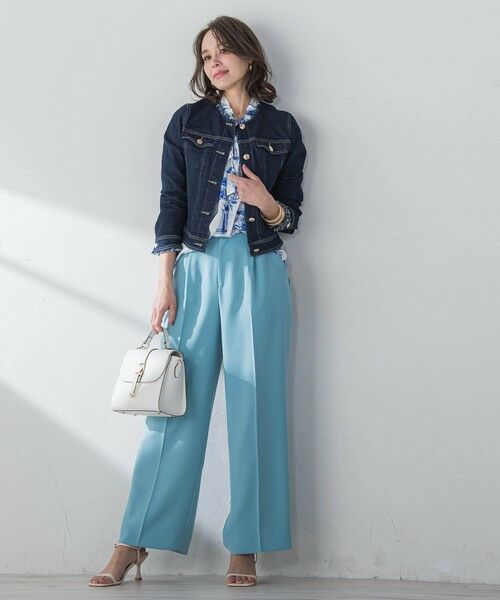 Viaggio Blu / ビアッジョブルー その他パンツ | スムージーサテンワイドパンツ≪洗濯機で洗える≫ | 詳細20