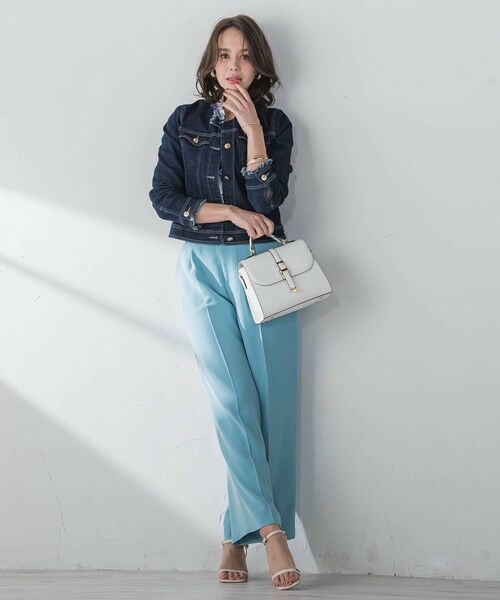 Viaggio Blu / ビアッジョブルー その他パンツ | スムージーサテンワイドパンツ≪洗濯機で洗える≫ | 詳細21