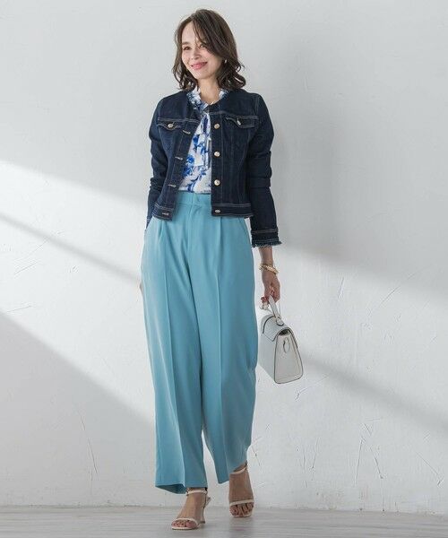 Viaggio Blu / ビアッジョブルー その他パンツ | スムージーサテンワイドパンツ≪洗濯機で洗える≫ | 詳細22