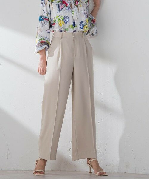 Viaggio Blu / ビアッジョブルー その他パンツ | スムージーサテンワイドパンツ≪洗濯機で洗える≫ | 詳細24