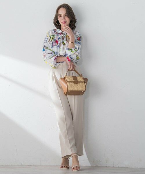 Viaggio Blu / ビアッジョブルー その他パンツ | スムージーサテンワイドパンツ≪洗濯機で洗える≫ | 詳細25