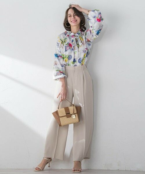 Viaggio Blu / ビアッジョブルー その他パンツ | スムージーサテンワイドパンツ≪洗濯機で洗える≫ | 詳細26