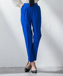 Viaggio Blu / ビアッジョブルー その他パンツ | ポケットフリルテーパードパンツ≪洗濯機で洗える≫