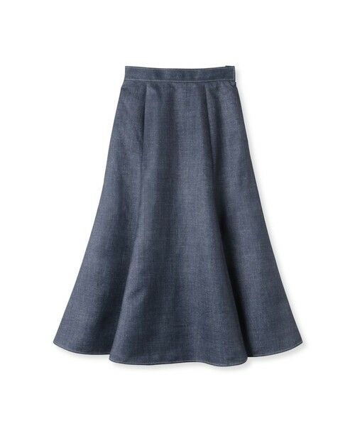 Viaggio Blu / ビアッジョブルー ミニ・ひざ丈スカート | ラメデニムプリントマーメイドスカート≪手洗い可能≫ | 詳細6