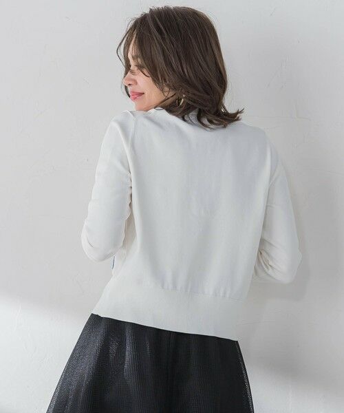 Viaggio Blu / ビアッジョブルー ニット・セーター | カプリ刺繍ニットカーディガン≪手洗い可能≫ | 詳細6