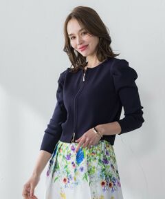 Viaggio Blu / ビアッジョブルー カーディガン・ボレロ | ダブルジップニット≪手洗い可能≫