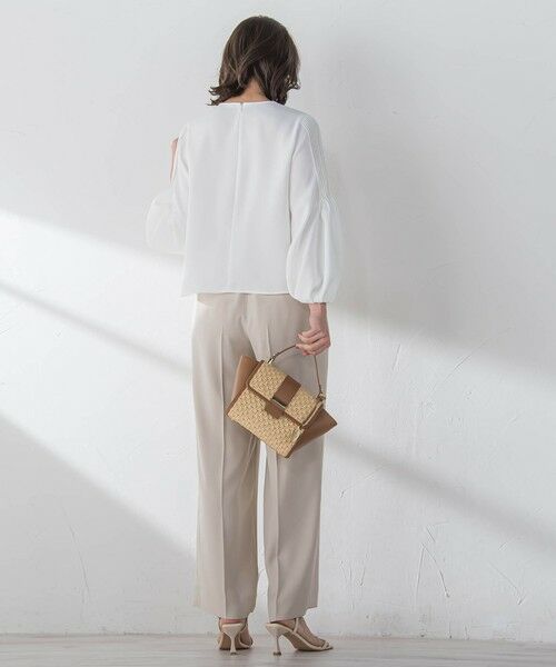 Viaggio Blu / ビアッジョブルー シャツ・ブラウス | スムージーサテン袖ピンタックブラウス≪洗濯機で洗える≫ | 詳細7