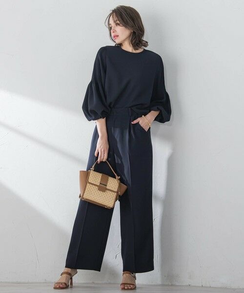 Viaggio Blu / ビアッジョブルー シャツ・ブラウス | スムージーサテン袖ピンタックブラウス≪洗濯機で洗える≫ | 詳細14